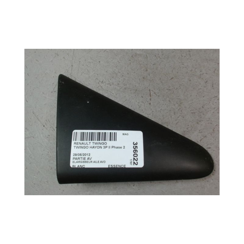 ELARGISSEUR AILE AVANT DROIT RENAULT TWINGO II Phase 2 2011-2014