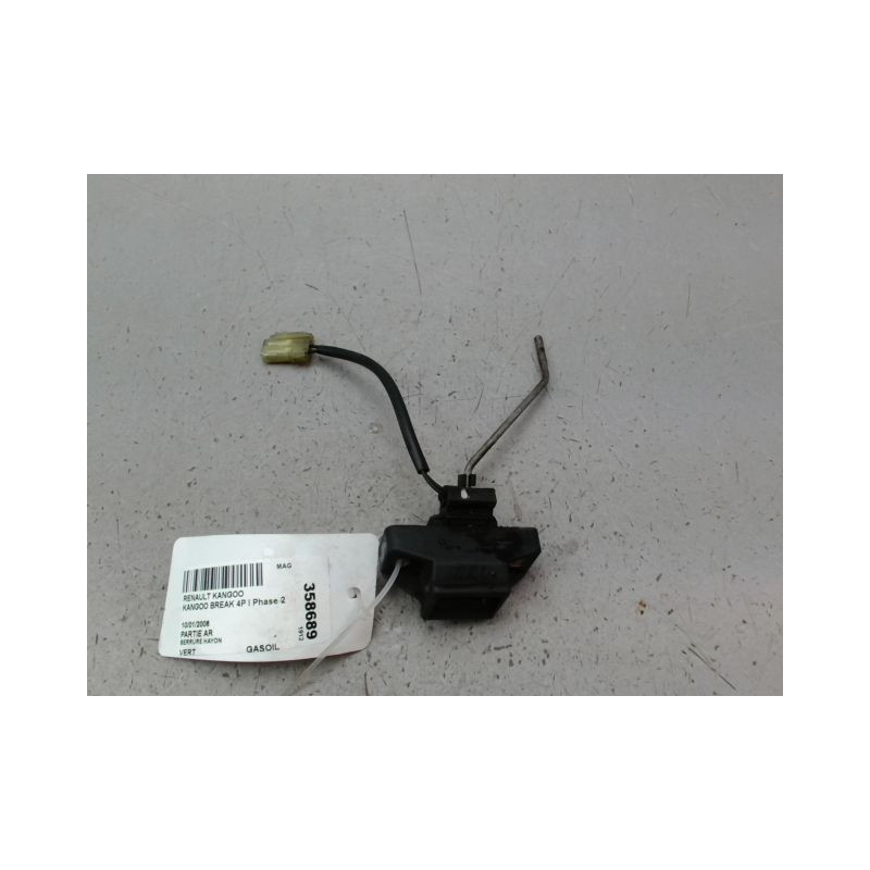 SERRURE HAYON  RENAULT KANGOO BREAK I Phase 2 2003-2007
