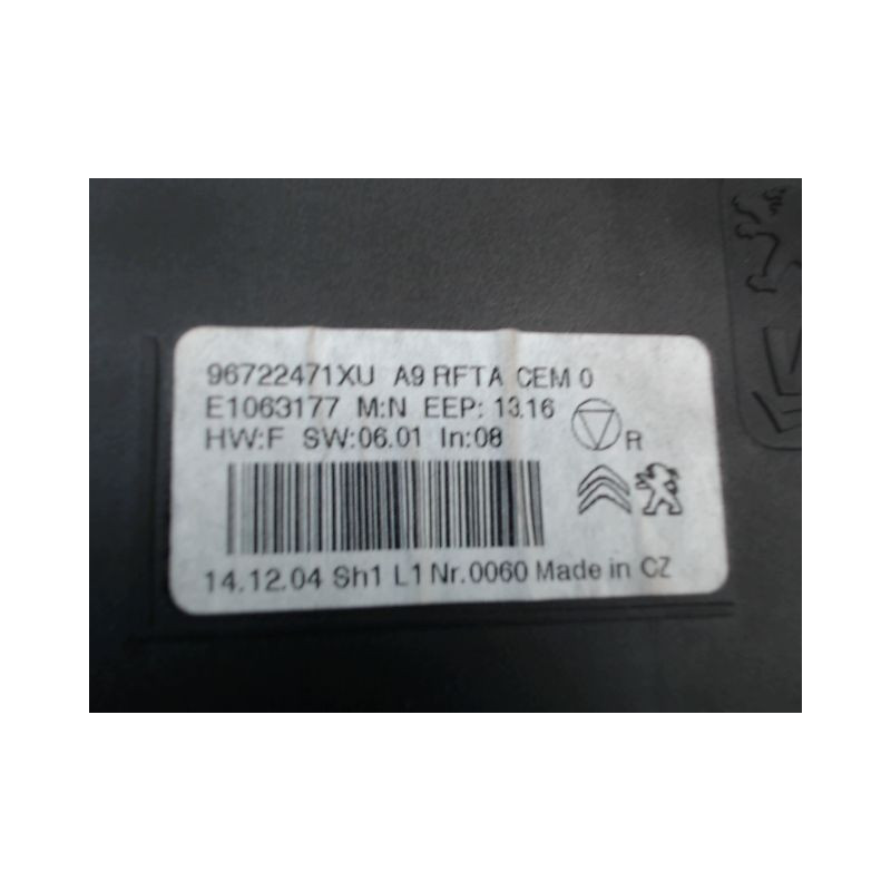 COMMANDE DE CHAUFFAGE PEUGEOT 208
