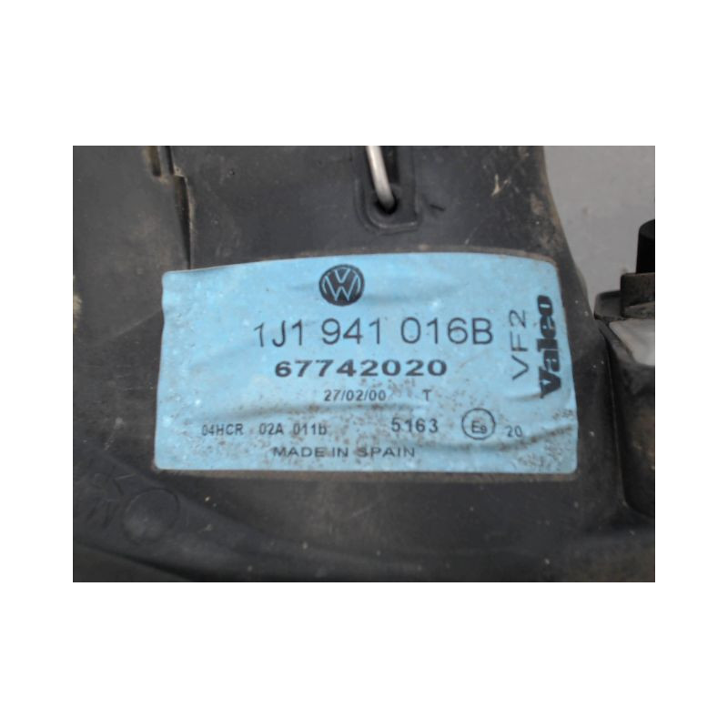 PHARE DROIT VOLKSWAGEN GOLF