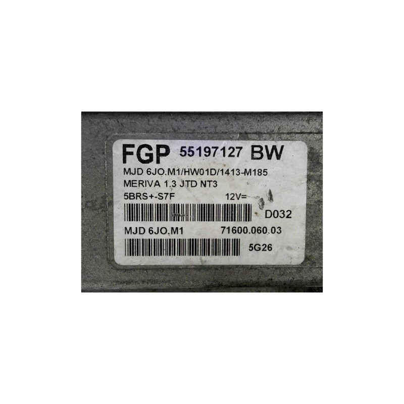 CALCULATEUR MOTEUR OPEL MERIVA 2003-2005