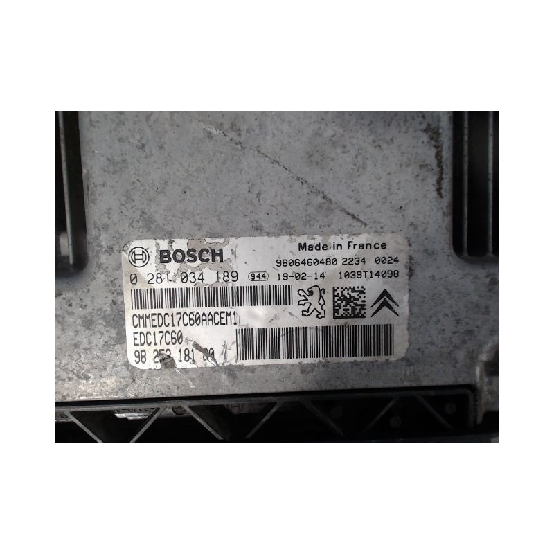 CALCULATEUR MOTEUR PEUGEOT EXPERT TOLE