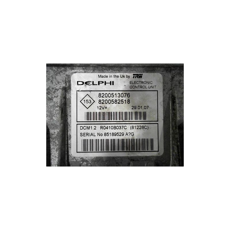 CALCULATEUR MOTEUR RENAULT CLIO II CAMPUS 06-09