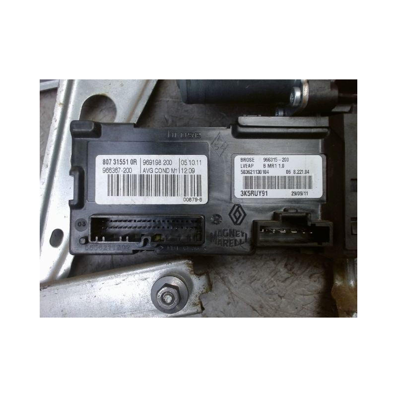 MECANISME+MOTEUR LEVE-GLACE AVANT GAUCHE RENAULT MEGANE III 2008-