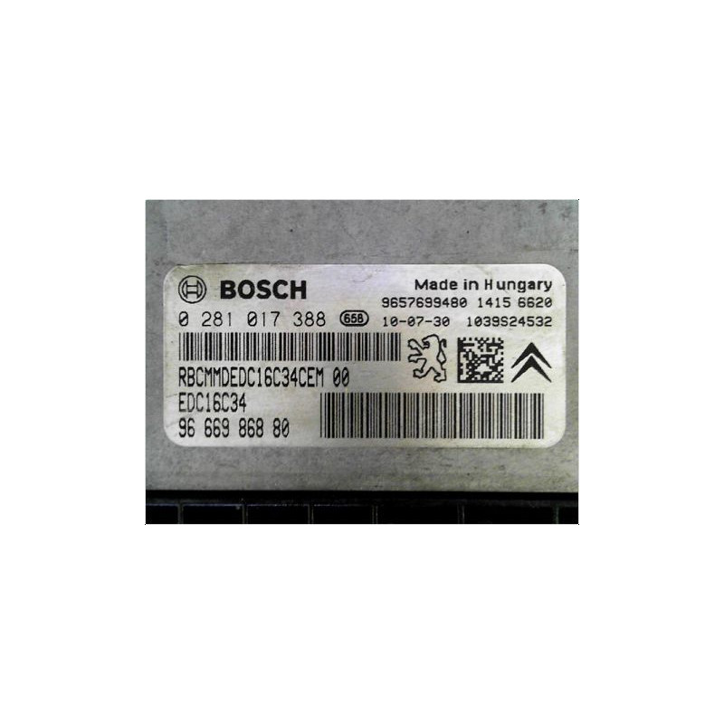 CALCULATEUR MOTEUR CITROEN C3 II 2009-2012
