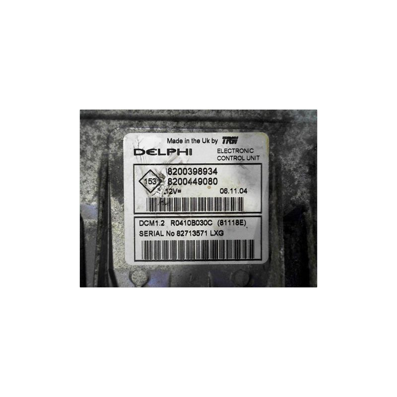 CALCULATEUR MOTEUR RENAULT MODUS 2004-2007