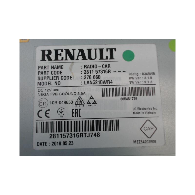 ECRAN GPS RENAULT CLIO