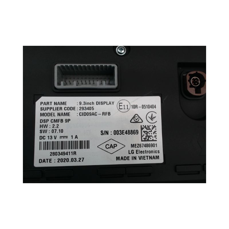 ECRAN GPS RENAULT ZOE