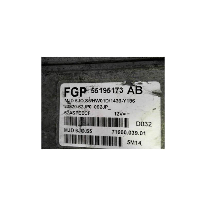 CALCULATEUR MOTEUR SUZUKI SWIFT 05-11