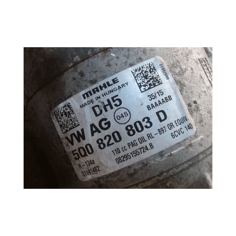 COMPRESSEUR AIR CONDITIONNE VOLKSWAGEN POLO 2009-