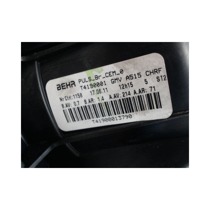 MODULE DE CHAUFFAGE CITROEN C3