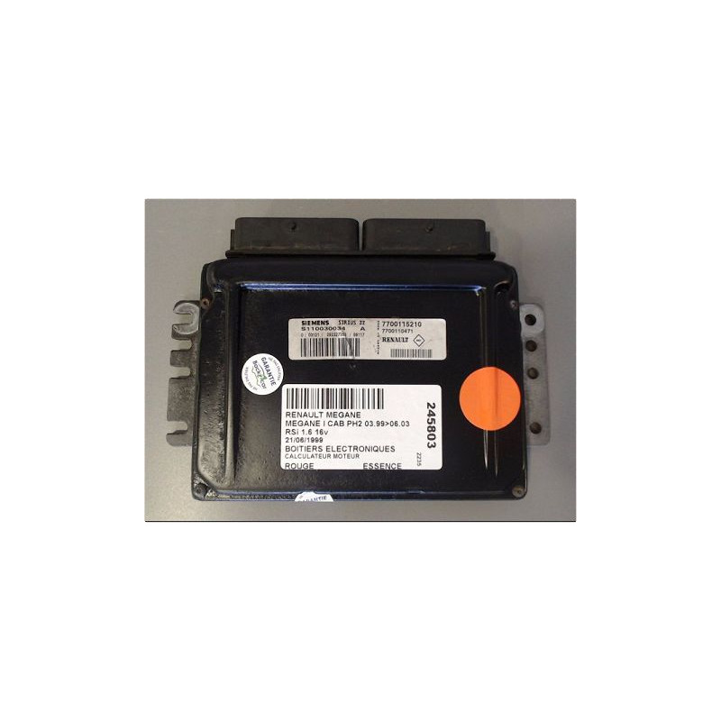 CALCULATEUR MOTEUR RENAULT MEGANE I CAB PH2 99-03