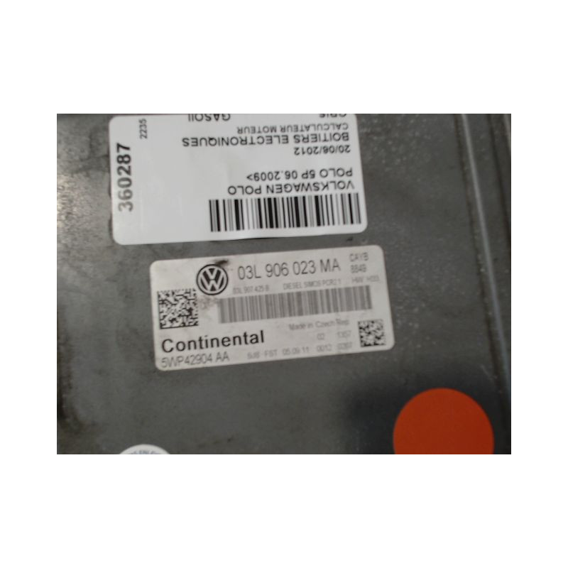 CALCULATEUR MOTEUR VOLKSWAGEN POLO 2009-