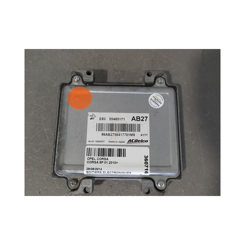 CALCULATEUR MOTEUR OPEL CORSA 2010-