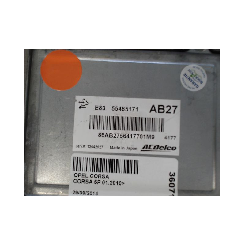 CALCULATEUR MOTEUR OPEL CORSA 2010-
