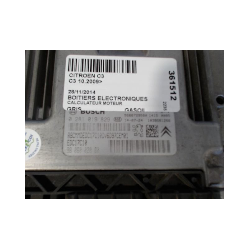 CALCULATEUR MOTEUR CITROEN C3 2009-