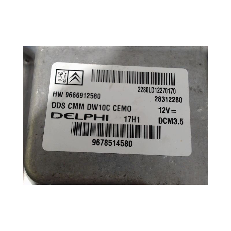 CALCULATEUR MOTEUR PEUGEOT 508