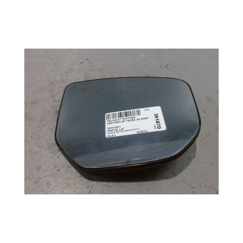 GLACE RETROVISEUR EXT D PEUGEOT PARTNER TEPEE 2008-