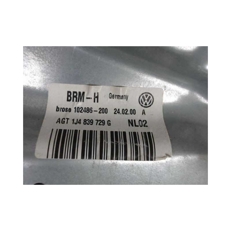 MECANISME+MOTEUR LEVE-GLACE ARRIERE GAUCHE VOLKSWAGEN GOLF IV 98-2004