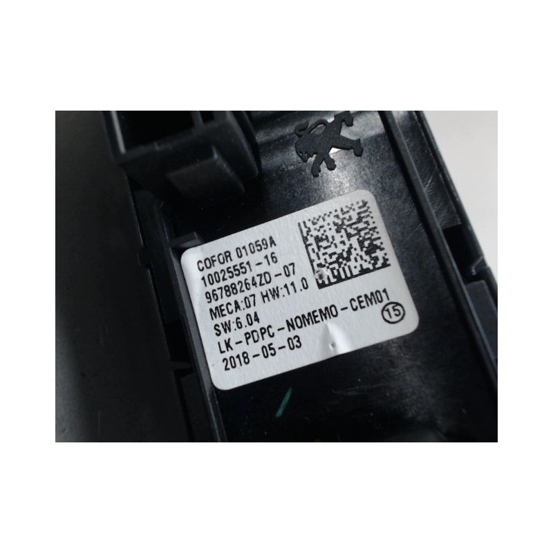 COMMANDE LEVE-GLACE PORTE AVG CITROEN BERLINGO