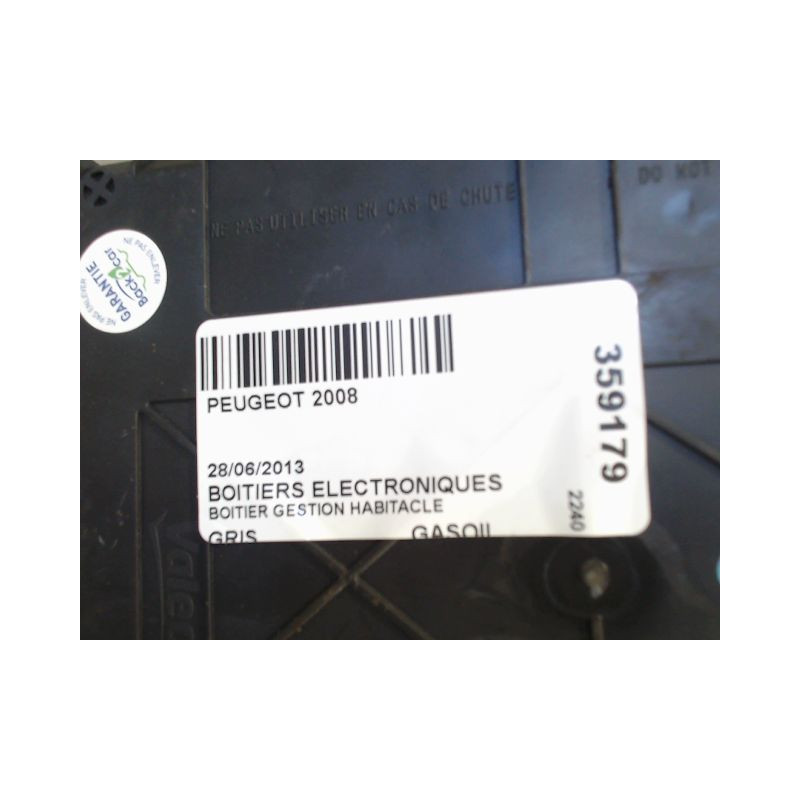 BOITIER GESTION HABITACLE PEUGEOT 2008