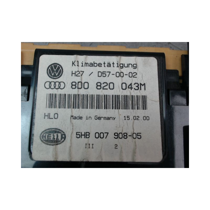 COMMANDE DE CHAUFFAGE AUDI A4 BERL. I Phase 2 (8D) 1999-2001