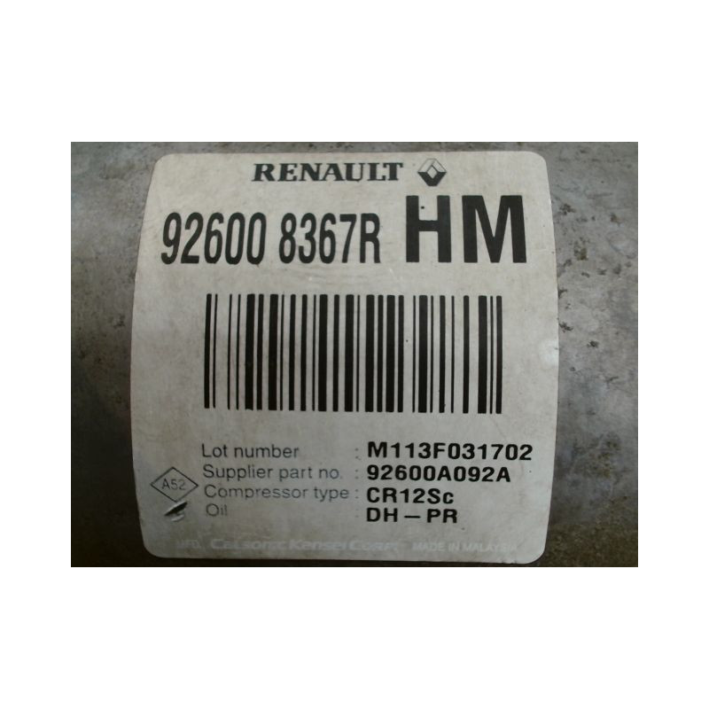 COMPRESSEUR AIR CONDITIONNE DACIA LODGY