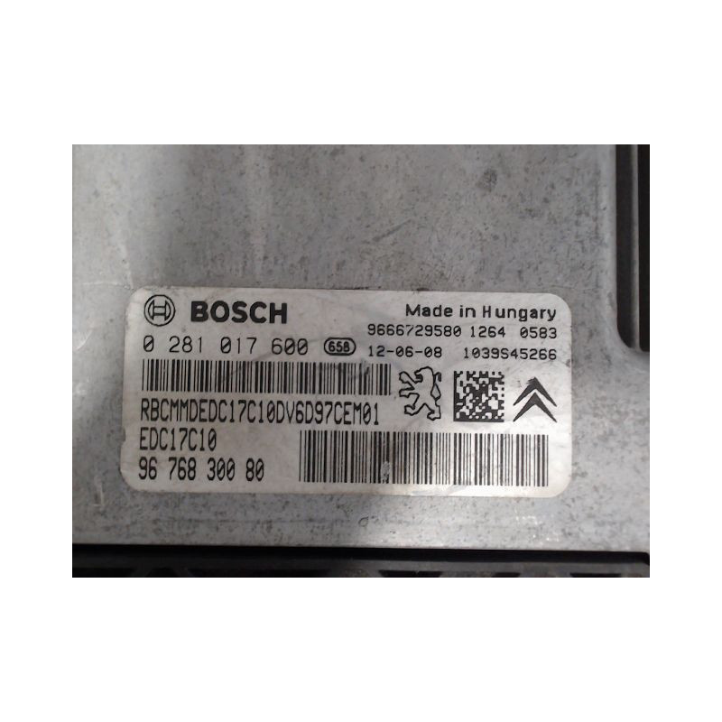 CALCULATEUR MOTEUR CITROEN C3 II Phase 1 (A51) 2009-2013