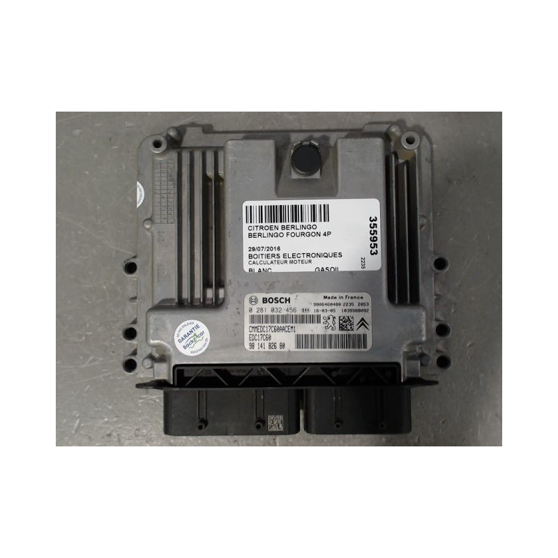 CALCULATEUR MOTEUR CITROEN BERLINGO FOURGON 2008-