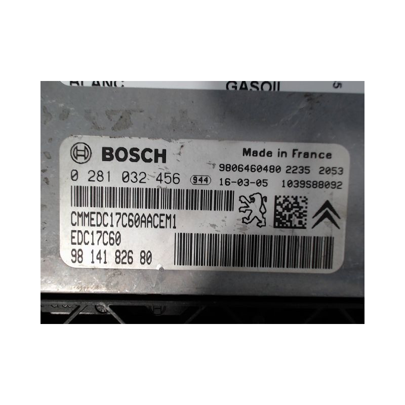 CALCULATEUR MOTEUR CITROEN BERLINGO FOURGON 2008-