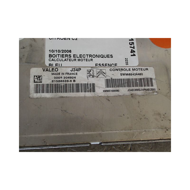 CALCULATEUR MOTEUR CITROEN C2