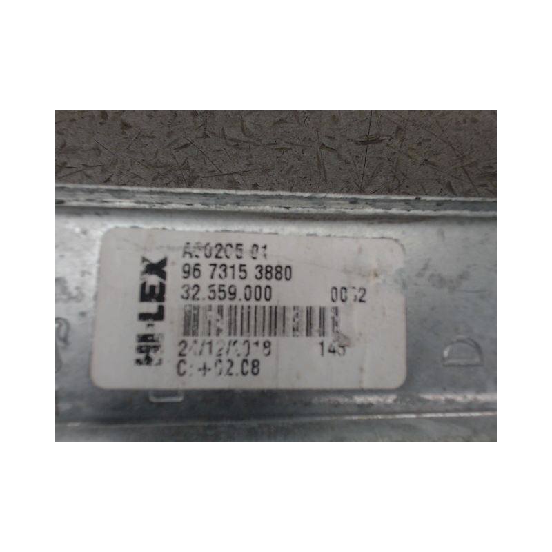 MECANISME LEVE-GLACE ARRIERE DROIT PEUGEOT 208