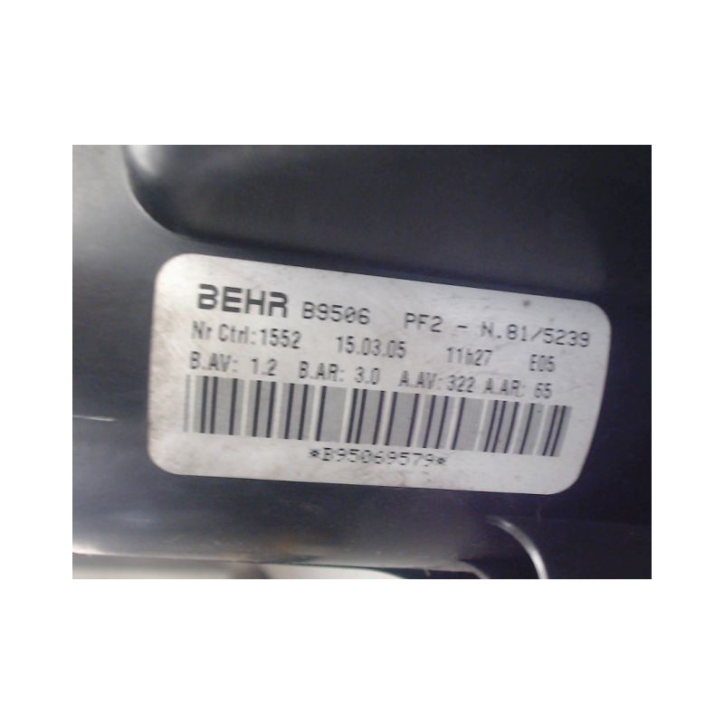 MOTEUR VENTILATEUR CHAUFFAGE PEUGEOT 307