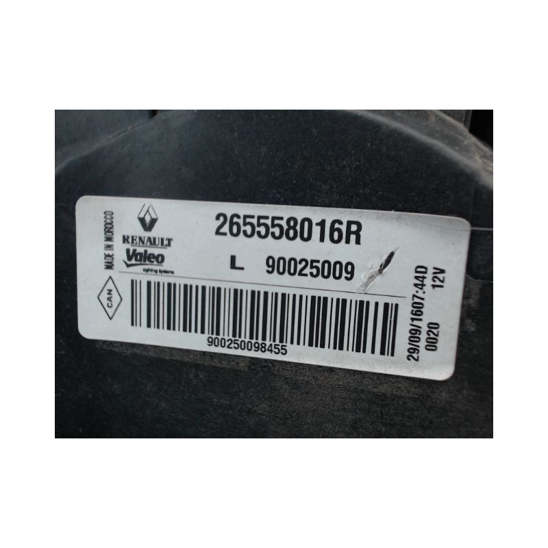 FEU ARRIERE GAUCHE  DACIA LODGY