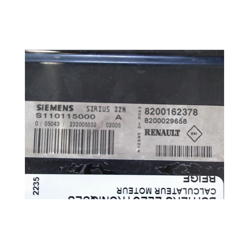 CALCULATEUR MOTEUR RENAULT CLIO