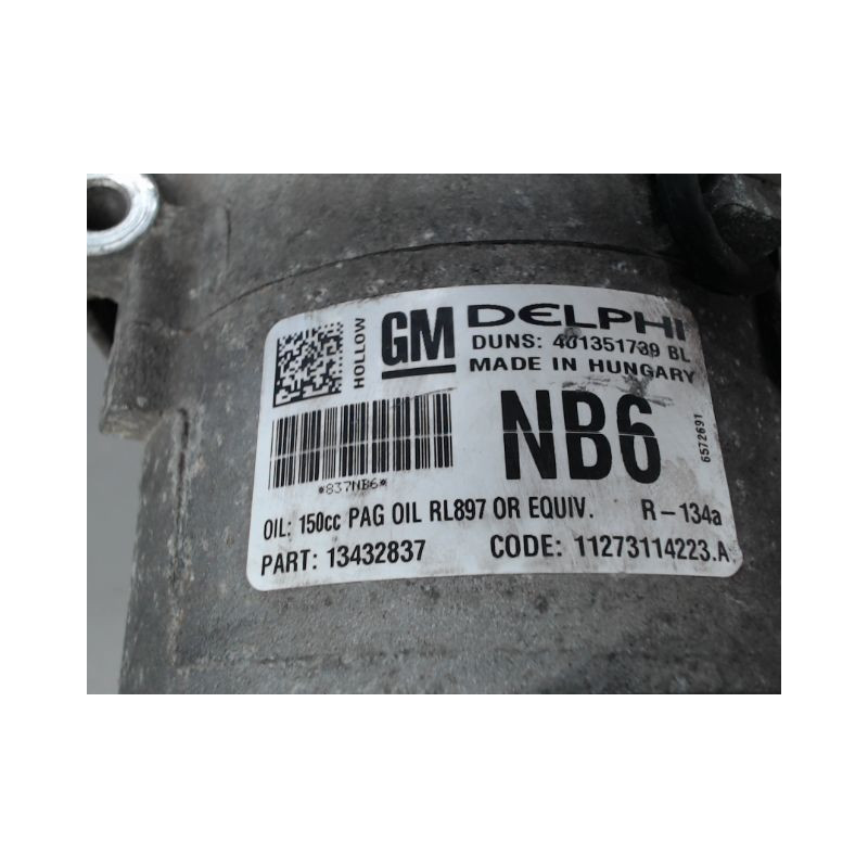 COMPRESSEUR AIR CONDITIONNE OPEL ZAFIRA
