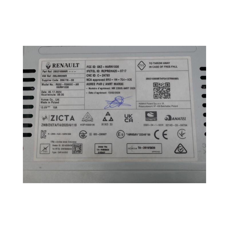 AUTORADIO RENAULT TRAFIC
