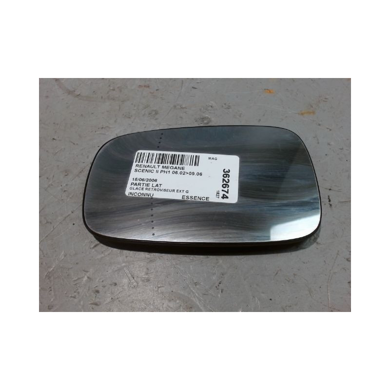 GLACE RETROVISEUR EXT G RENAULT SCENIC II PH1 02-06