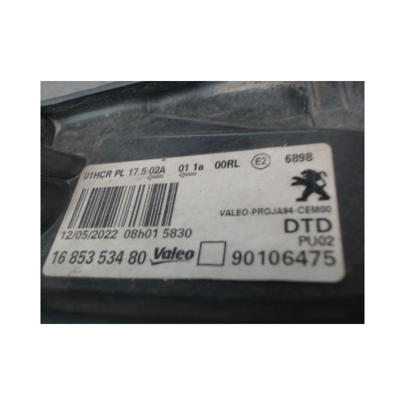 PHARE DROIT PEUGEOT 2008