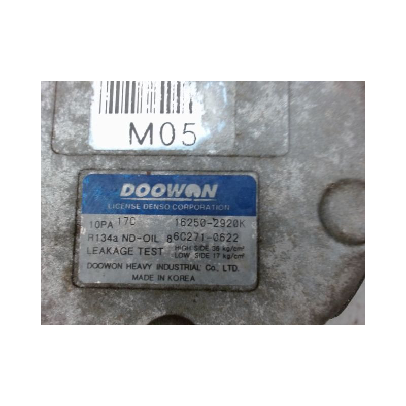 COMPRESSEUR AIR CONDITIONNE KIA SPORTAGE II 04-2007