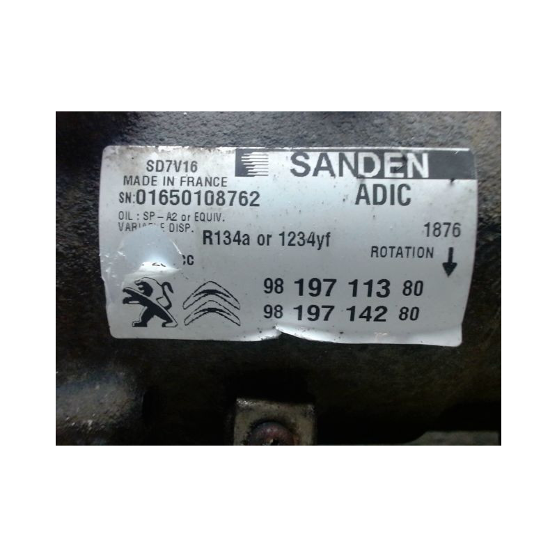 COMPRESSEUR AIR CONDITIONNE PEUGEOT BOXER