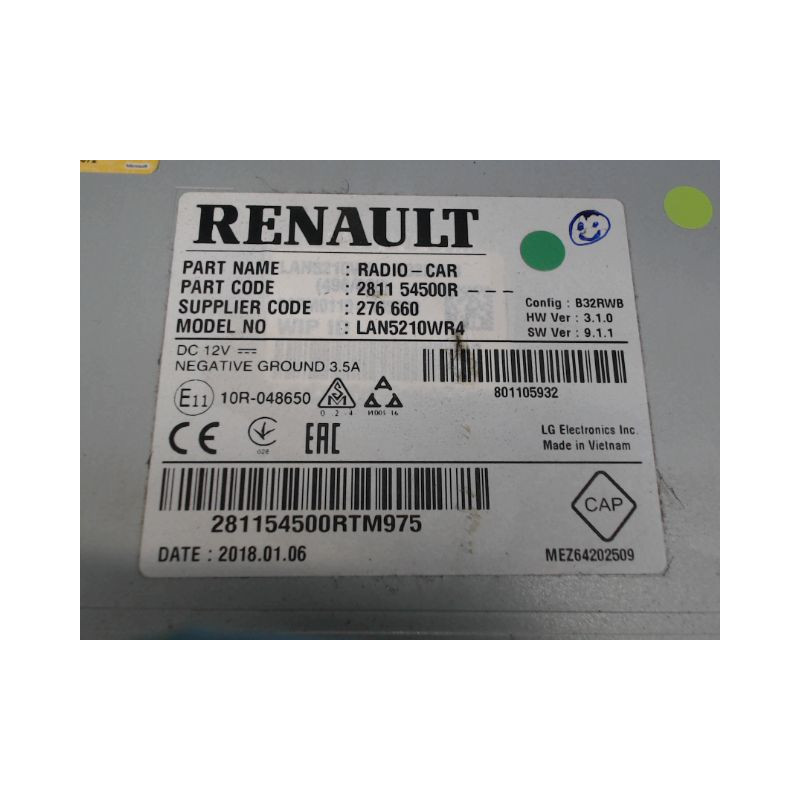 ECRAN GPS RENAULT CLIO