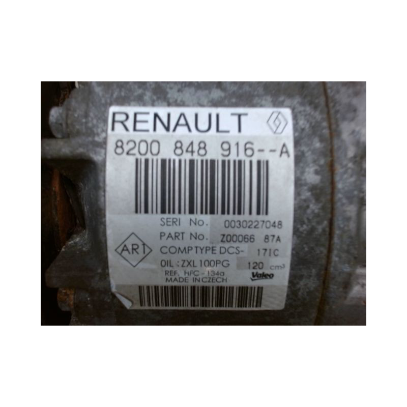 COMPRESSEUR AIR CONDITIONNE RENAULT MASTER 3 PHASE 1 2.3 DCI - 16V