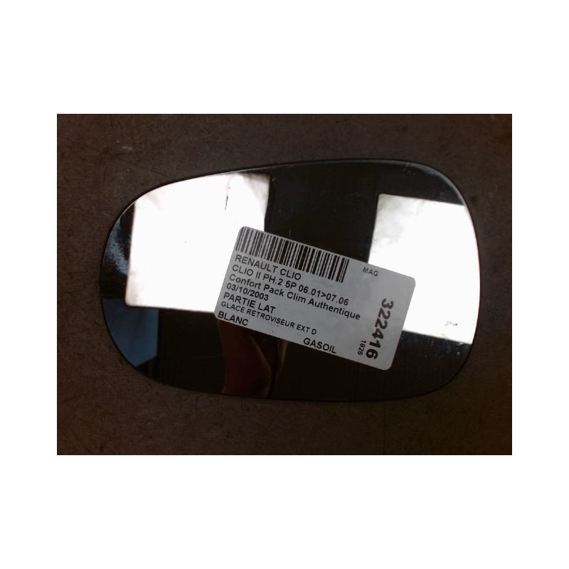 GLACE RETROVISEUR EXT D RENAULT CLIO II PH.2 01-06