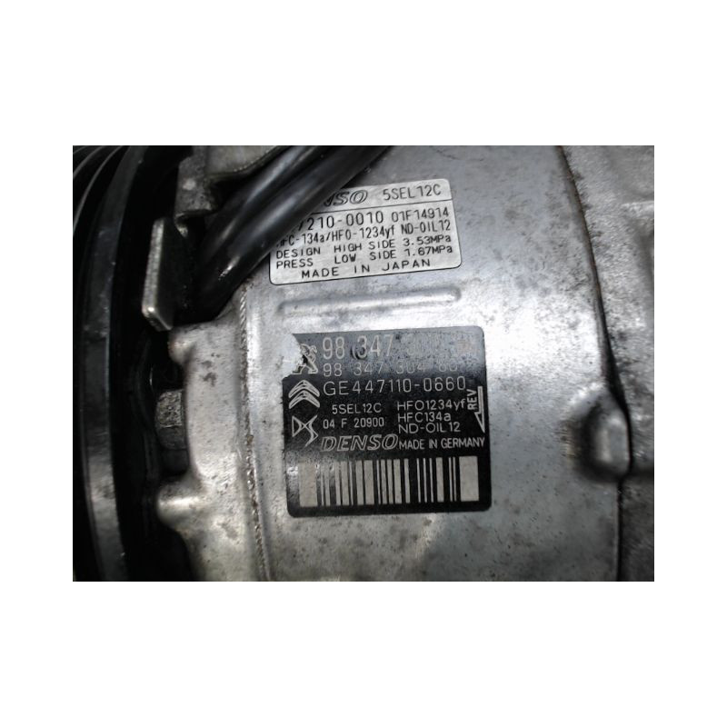 COMPRESSEUR AIR CONDITIONNE PEUGEOT 208