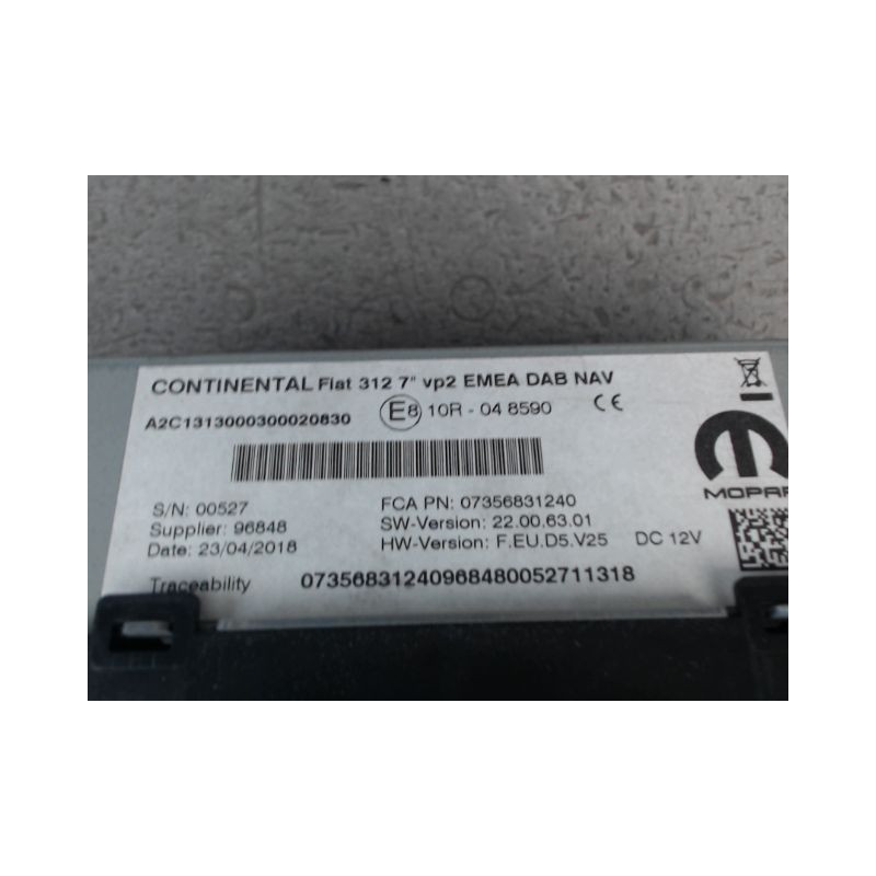 ECRAN GPS FIAT 500