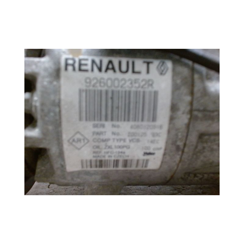 COMPRESSEUR AIR CONDITIONNE RENAULT CLIO IV 2012-