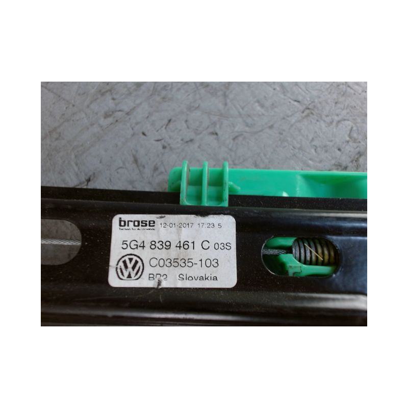 MECANISME+MOTEUR LEVE-GLACE ARRIERE GAUCHE VOLKSWAGEN GOLF
