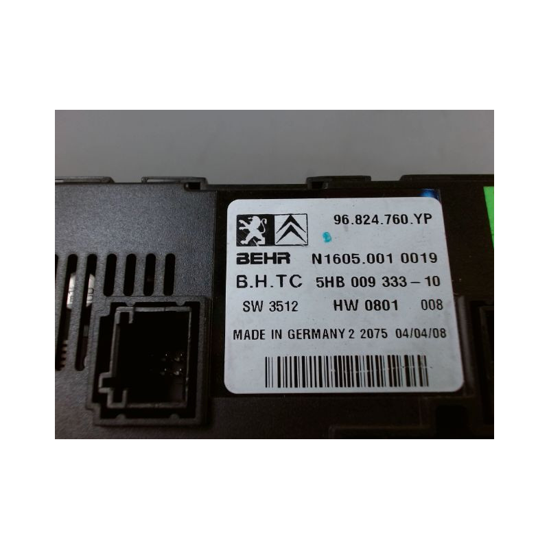 COMMANDE DE CHAUFFAGE PEUGEOT 407