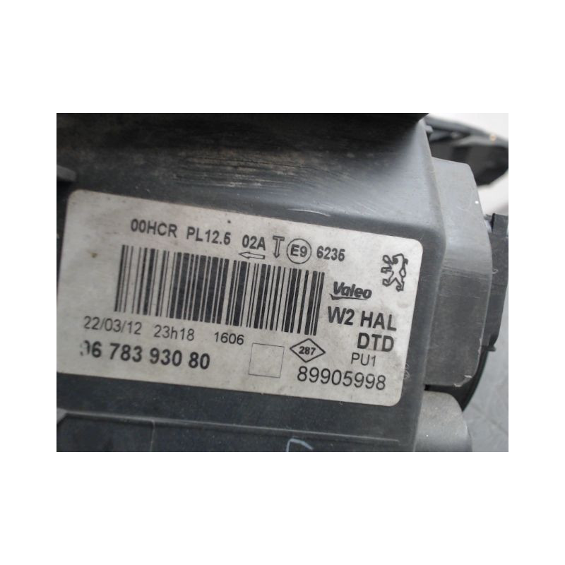 PHARE DROIT PEUGEOT 508